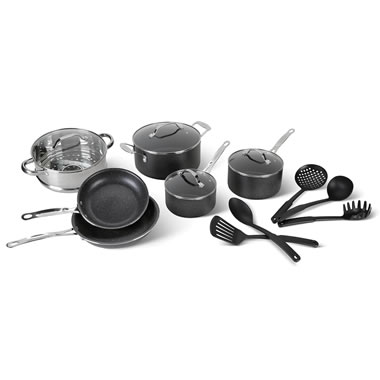 The Diamond Infused Nonstick Space Saving Cookware - Hammacher Schlemmer