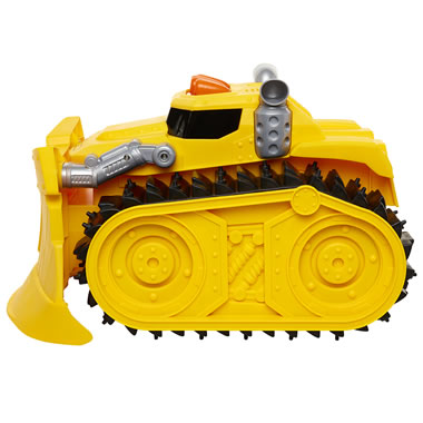 bulldozer toy pushes 200 lbs