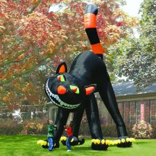 The Two Story Inflatable Black Cat