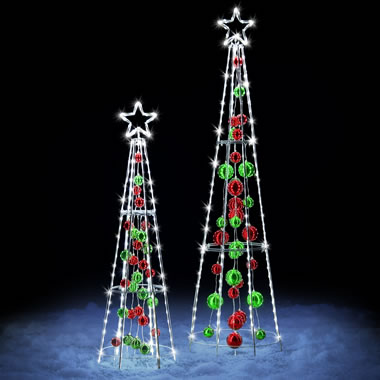 The Reflective Light LED Ornament Tree