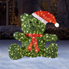 The Twinkling Topiary Christmas Bear