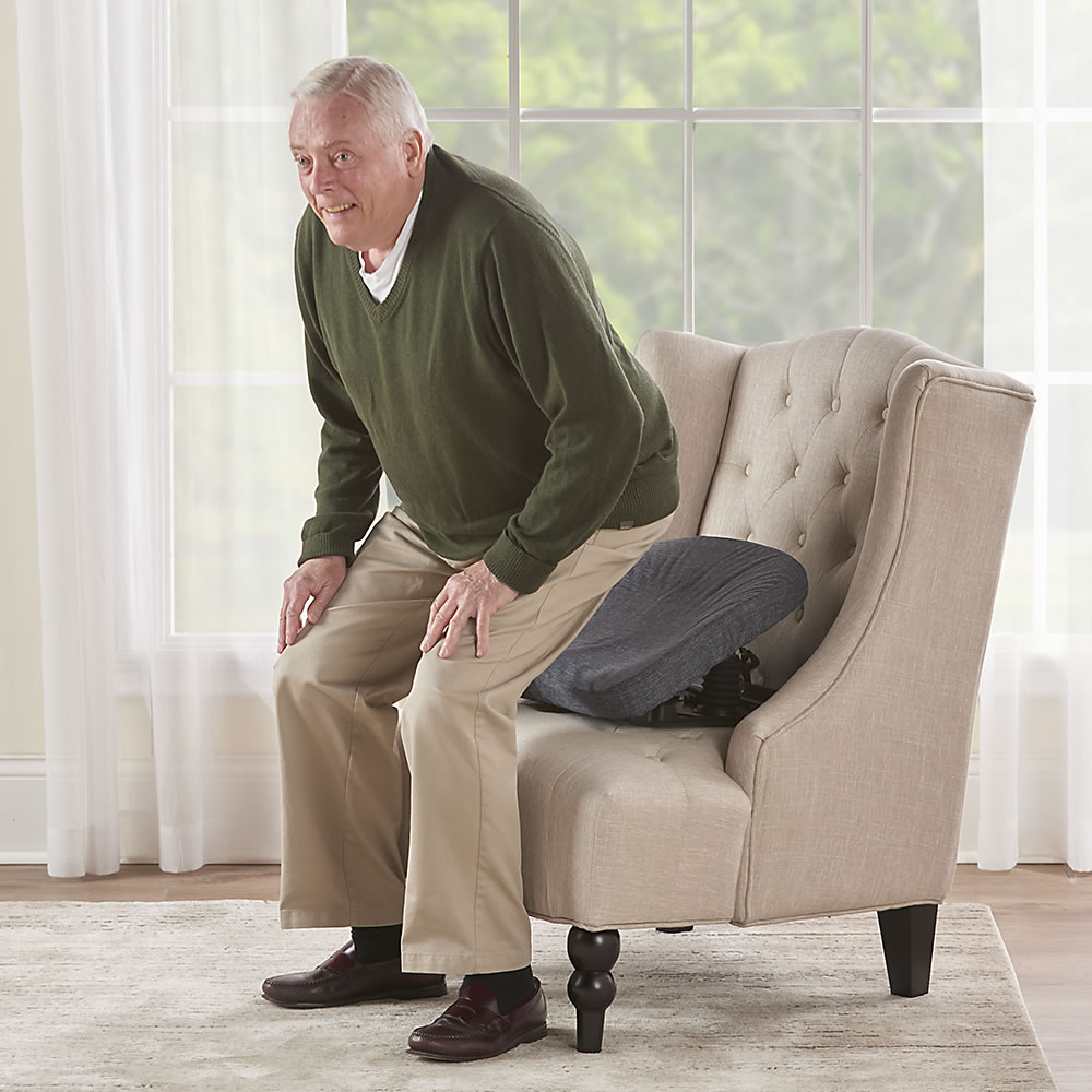 Hammacher Automatic Assisted Lift Seat Chair Cushion Lifting hydraulic Push  Up