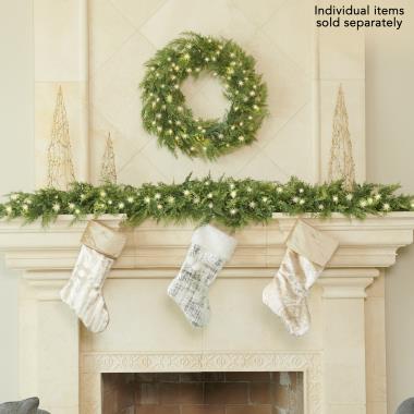 The Cordless Prelit Traditional Cedar Trim (Wreath)