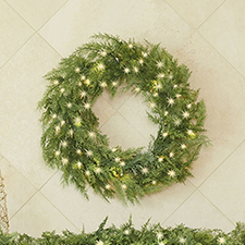The Cordless Prelit Traditional Cedar Trim