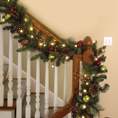 The Cordless Prelit Ornament Holiday Trim (Garland)