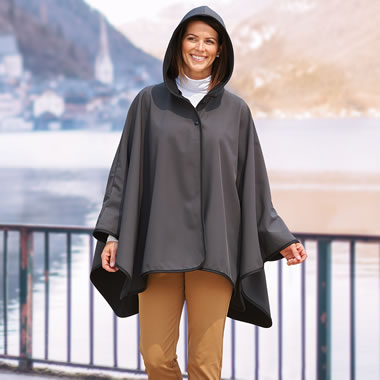 The Water And Wind Repelling Reversible Hooded Cape