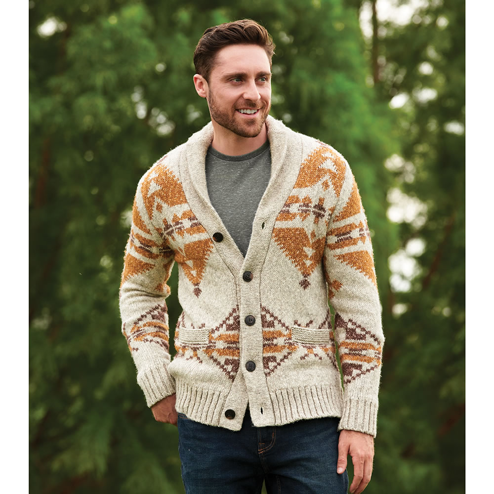 The Santa Fe Sweater Jacket - Hammacher Schlemmer
