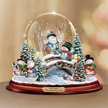 The Thomas Kinkade Winterland Snow Globe - Hammacher Schlemmer The Thomas Kinkade Winterland Snow Globe - Hammacher Schlemmer