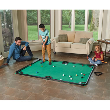 The Putting Pool Table Hammacher Schlemmer