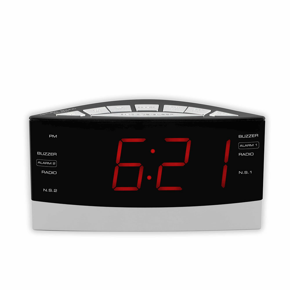alarm clock sounds