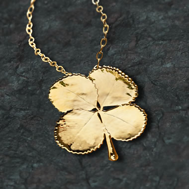 The Gilded Four-Leaf Clover Necklace