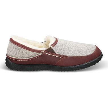 The Men's Indoor/Outdoor Wool Lined Slippers - Hammacher Schlemmer