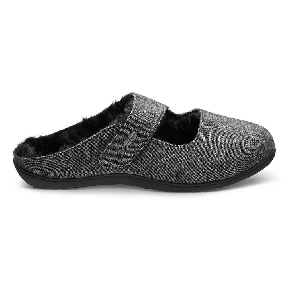 mens leather slippers with arch support