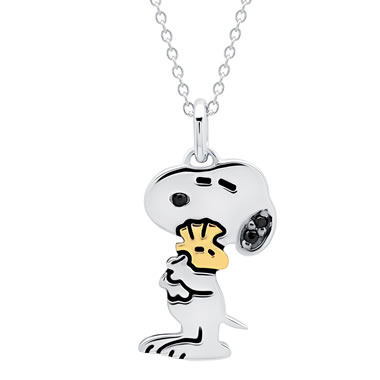 The Snoopy And Woodstock Hugs Pendant