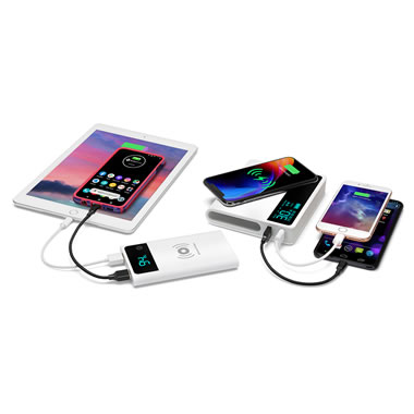 The Wireless Charging Station With Portable Power Bank
