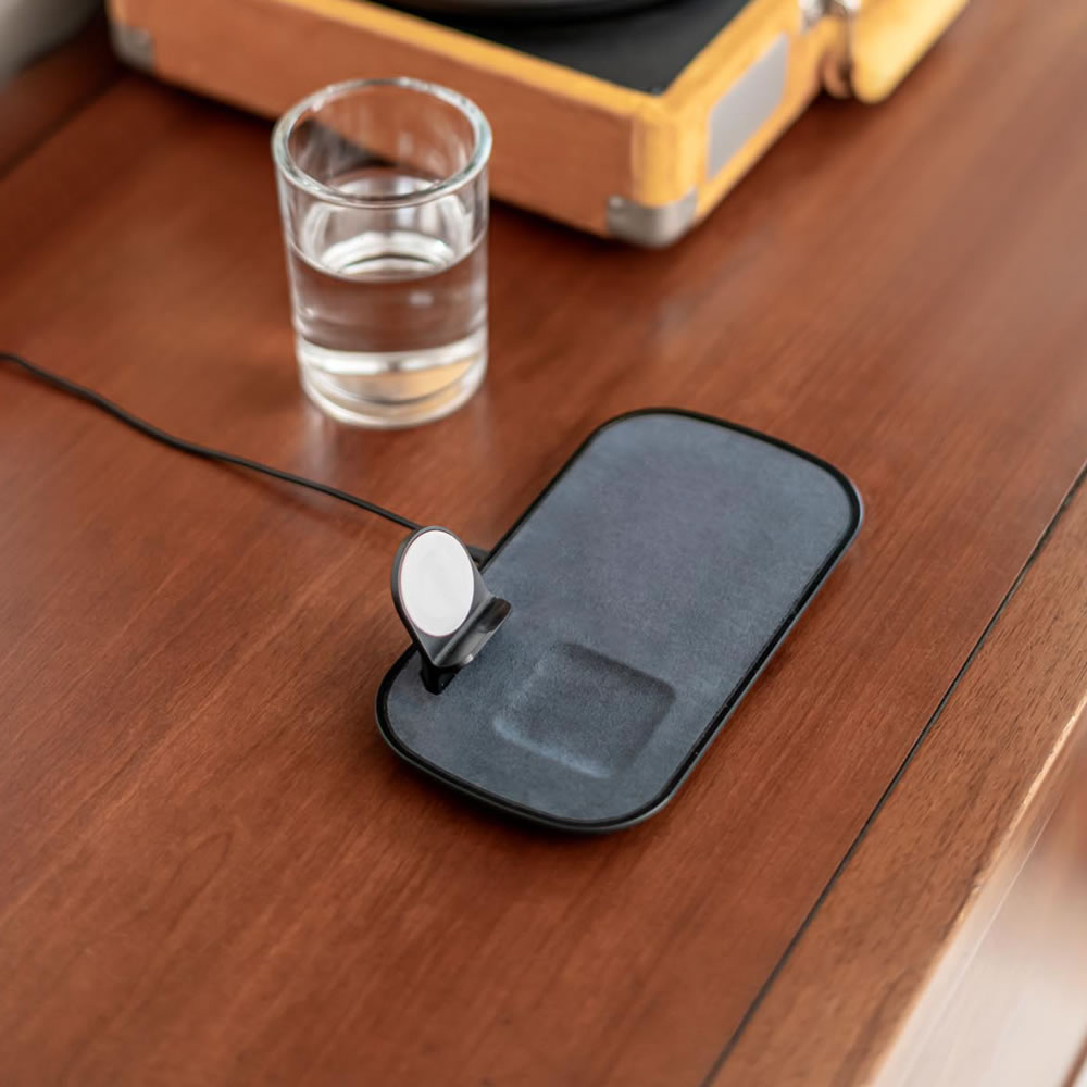 The Solid Marble Wireless Charger - Hammacher Schlemmer