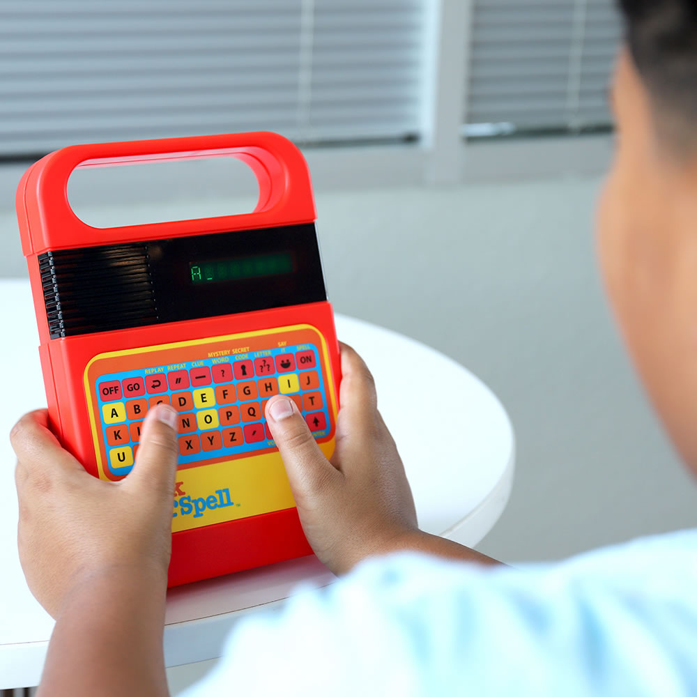 The Refreshed Speak & Spell Electronic Learning Game Hammacher Schlemmer