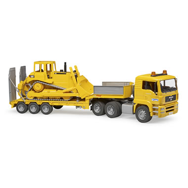 The Caterpiller Bulldozer With Low Loader Truck - Hammacher