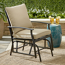 The All Weather Cushioned Glider Chair