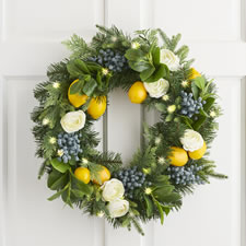 The Cordless Prelit Spring Wreath