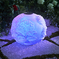 The Solar Powered Hydrangea Sphere