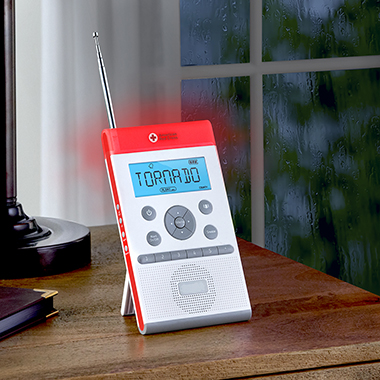 The Red Cross Weather Alert Clock Radio