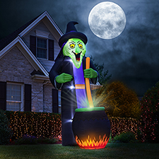 The 12' Cackling Conjuring Witch