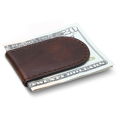 The Florentine Leather Money Clip
