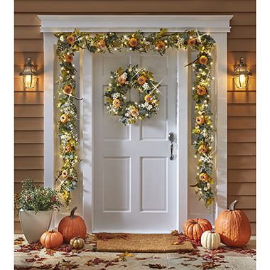 The Cordless Prelit Fall Garden Trim (Garland)