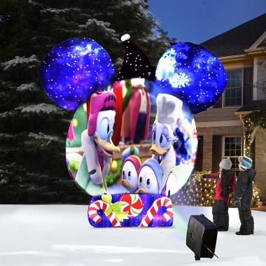 mickey mouse christmas inflatable projector