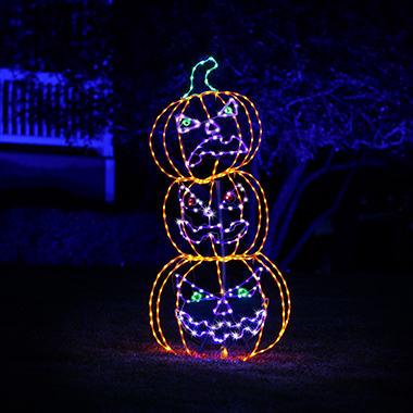 The 5' Animated Sinister Smiling Jack O' Lanterns