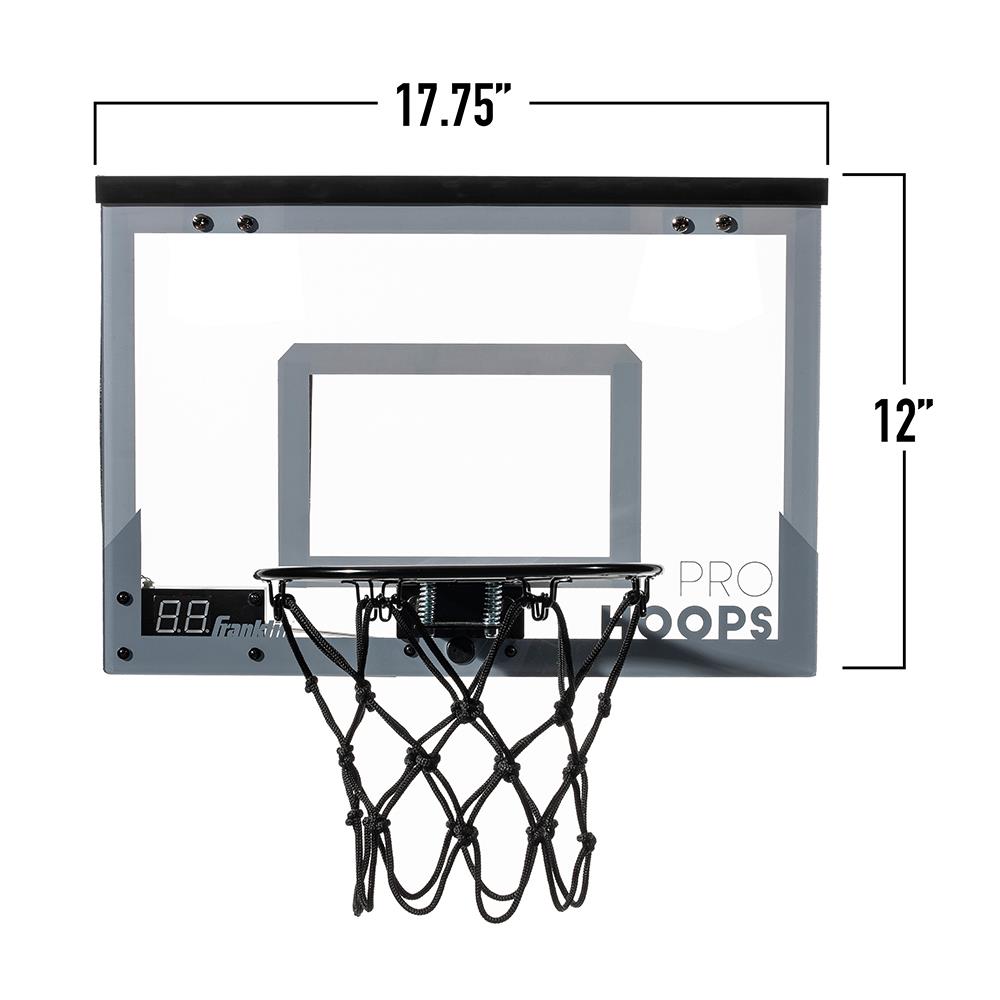 The LED Scoring Indoor Basketball Hoop - Hammacher Schlemmer