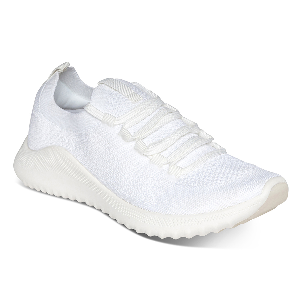The All Day Arch Supporting Stretch Knit Sneakers - Hammacher Schlemmer