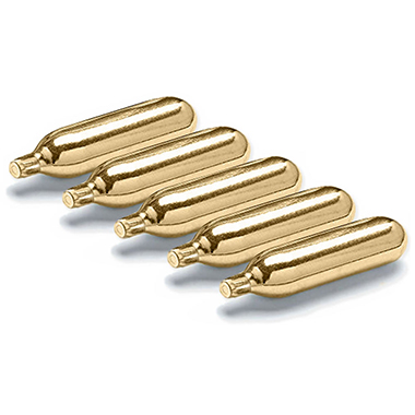 Five Additional Co2 Cartridges For The Effective Pushbutton Instant Plunger