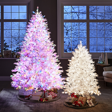 The Prelit Color Changing White Tree (7 1/2')