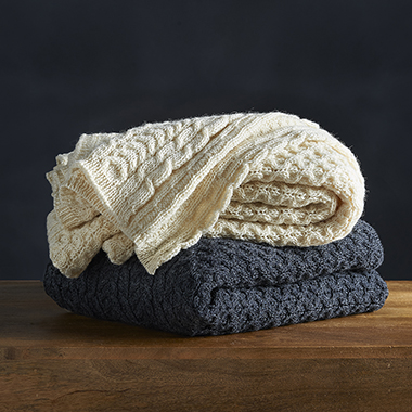 The Genuine Irish Wool Knit Throw