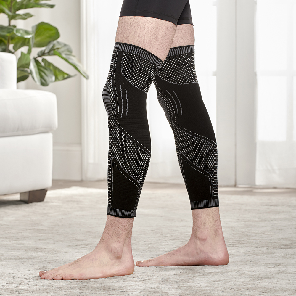 The Full Leg Compression Sleeves Hammacher Schlemmer