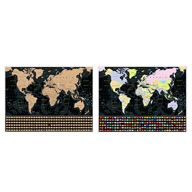The Scratch-Off World Map Puzzle