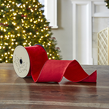 The 4" Velvet And Dupioni Ribbon