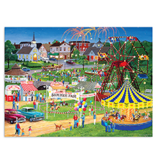 The 500 Piece Illuminated Country Fair Puzzle