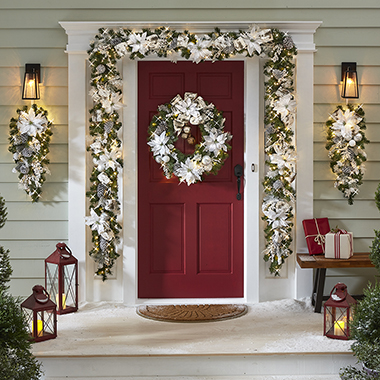 The Cordless Prelit Winter Forest Holiday Trim (Garland)