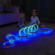 http://www.hammacher.com - The Luminous Loop-De-Loop Speed Track 79.95 USD