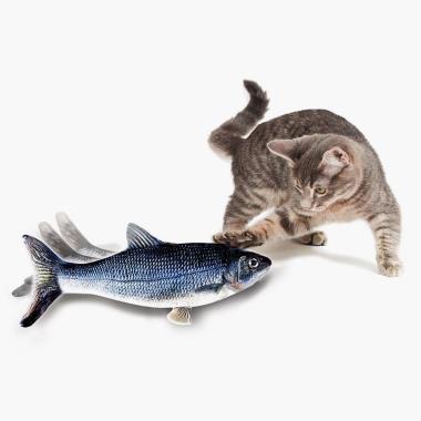  Leo's Paw Mini Floppy Fish w/Silvervine & Catnip Stimulating Real-Life  Fish Impression Keeps Kitty Active & Entertained Prevents Boredom &  Destructive Behaviour Cat Kicker Toy for Exercise & Play 