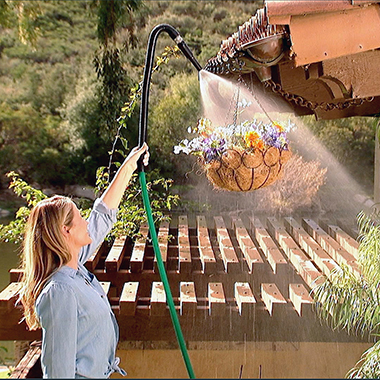 The 100' Flexible Watering Wand Hose