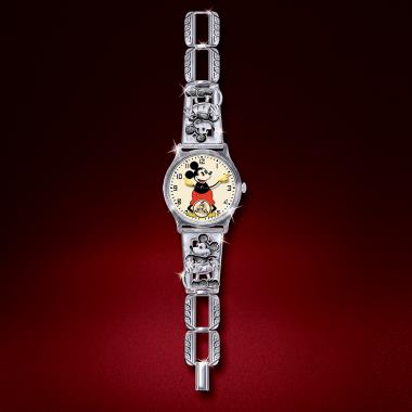 The 1933 First Mickey Mouse Watch Replica - Hammacher Schlemmer