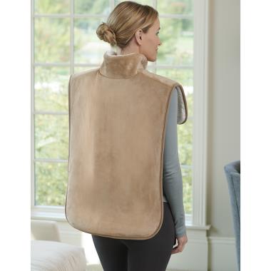 The Massaging Heated Neck and Shoulder Wrap - Hammacher Schlemmer