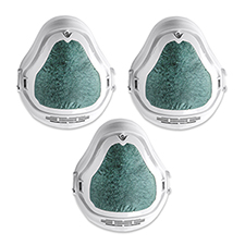 Three Replacement Filters For The Electronic HEPA Filtered Face Mask