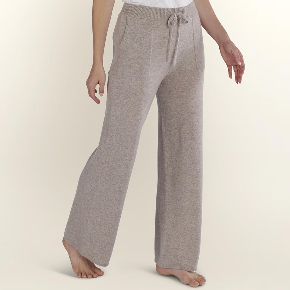 Lady's Washable Cashmere Lounge Pants - Small - Grey