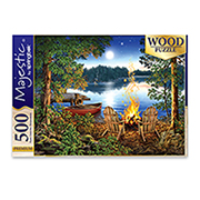 http://www.hammacher.com - The 500 Piece Fireside Wooden Puzzle 19.95 USD