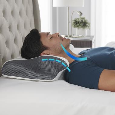 The Neck and Spine Aligning Pillow - Hammacher Schlemmer